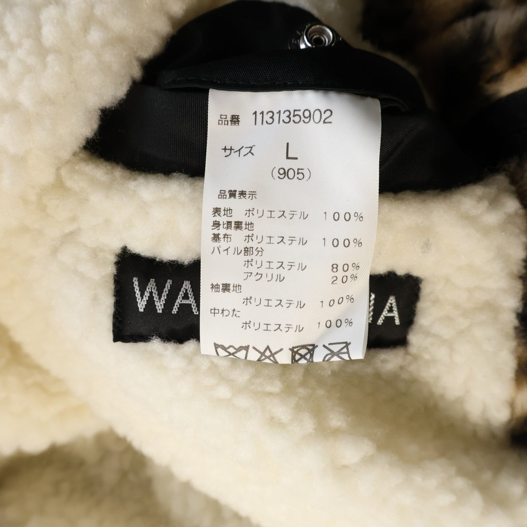 WACKO MARIA(ワコマリア) 25AW ×McGREGOR LEOPARD FUR ANTI-FREEZE JACKET マクレガー レオパード パファー ボアジャケット ベージュ 25FW-WMO-MC02