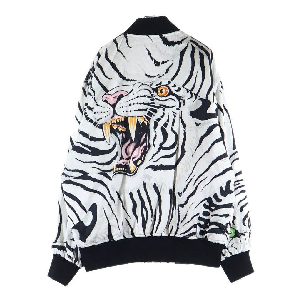 WACKO MARIA(ワコマリア) ×TIM LIHI SKA JACKET ティムリーハイ ホワイトタイガー スカジャン ブルゾンジャケット ホワイト TIMLEHI-WM-BL06