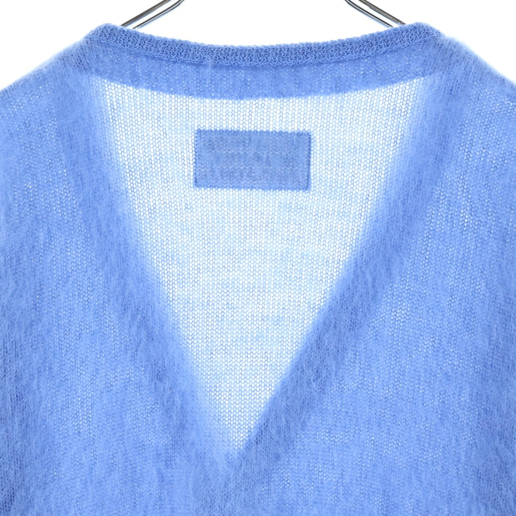 WACKO MARIA(ワコマリア) 23SS MOHAIR CARDIGAN モヘアニットカーディガン ブルー 22FW-WMK-KN0