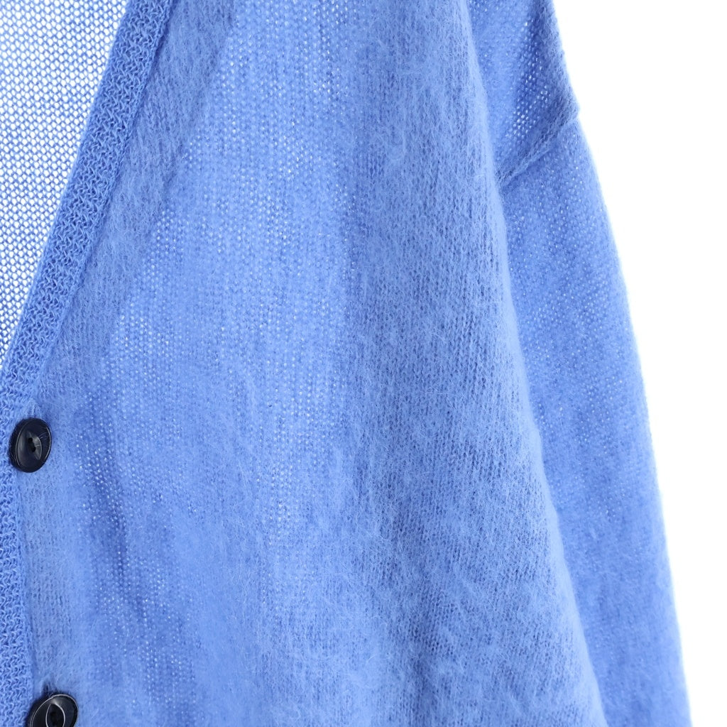 WACKO MARIA(ワコマリア) 23SS MOHAIR CARDIGAN モヘアニットカーディガン ブルー 22FW-WMK-KN0