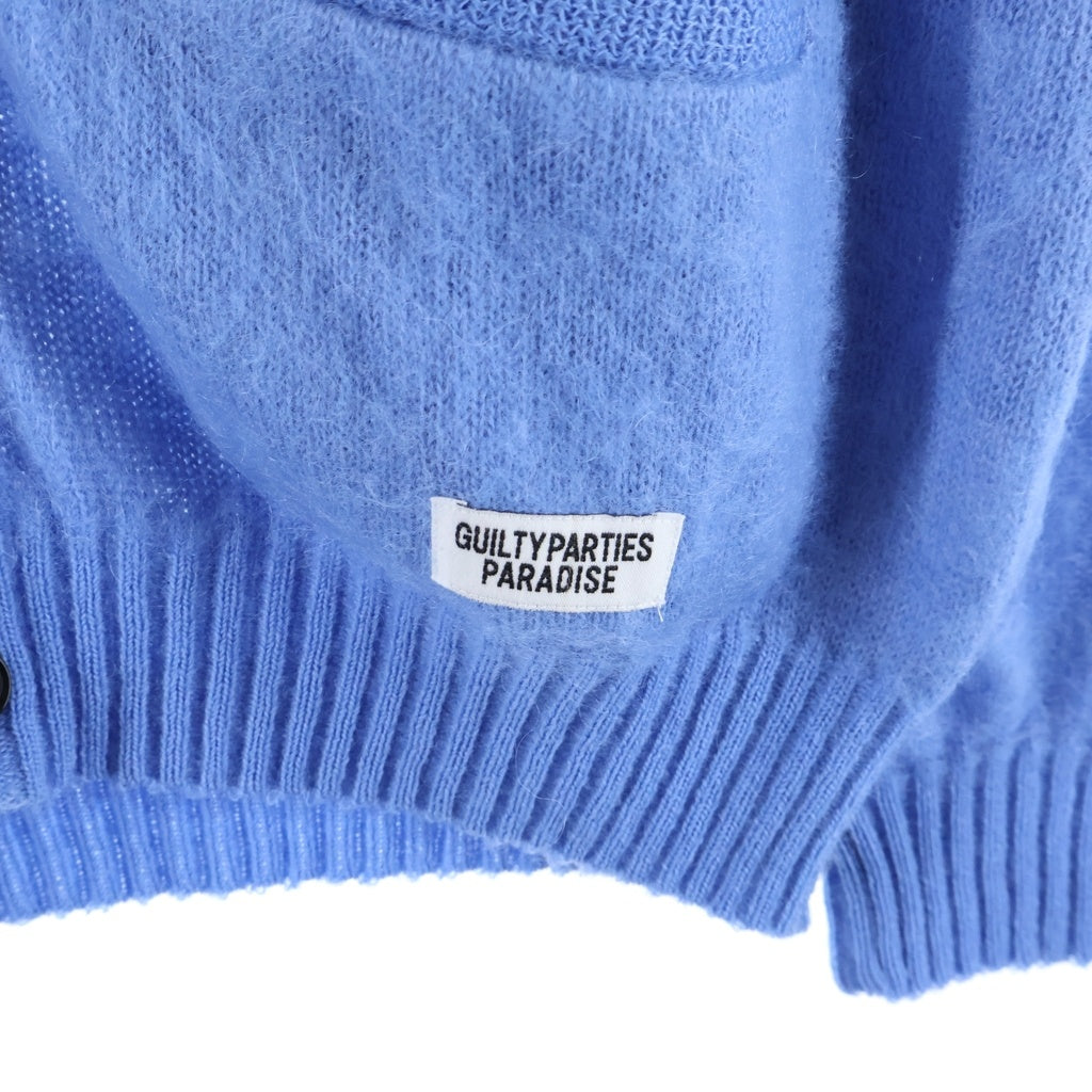 WACKO MARIA(ワコマリア) 23SS MOHAIR CARDIGAN モヘアニットカーディガン ブルー 22FW-WMK-KN0