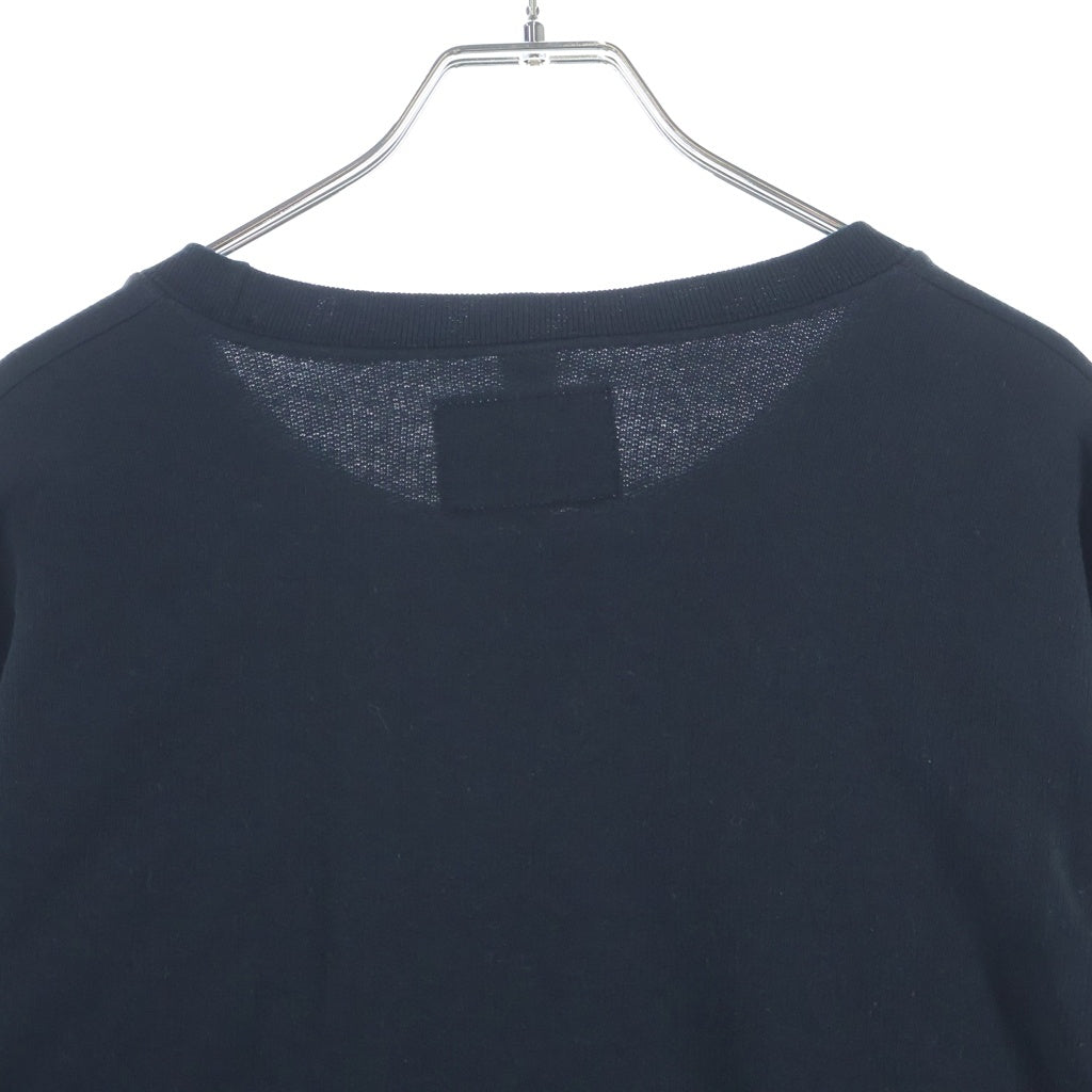 WACKO MARIA(ワコマリア) 24SS ×NECKFACE SWEAT SHIRT ネックフェイス フロントプリント クルーネックスウェットトレーナー ブラック