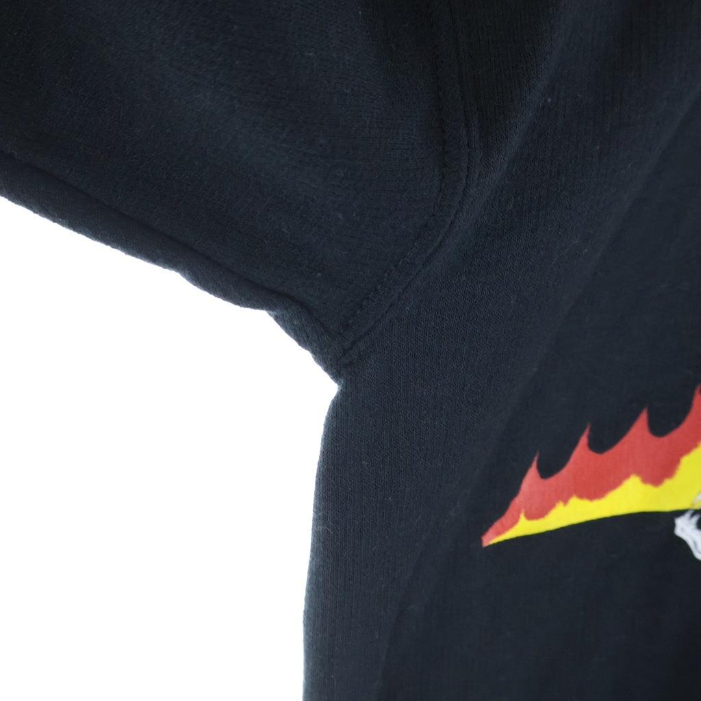 WACKO MARIA(ワコマリア) 24SS ×NECKFACE SWEAT SHIRT ネックフェイス フロントプリント クルーネックスウェットトレーナー ブラック