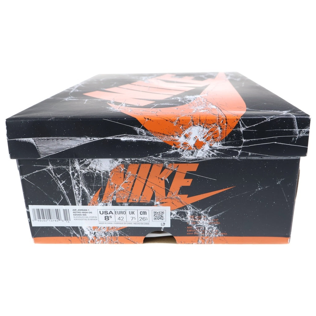 NIKE(ナイキ) AIR JORDAN 1 RETRO HIGH OG SHATTERED BACKBOARD エアジョーダン ハイカットスニーカー US8.5/26.5cm DZ5485-008