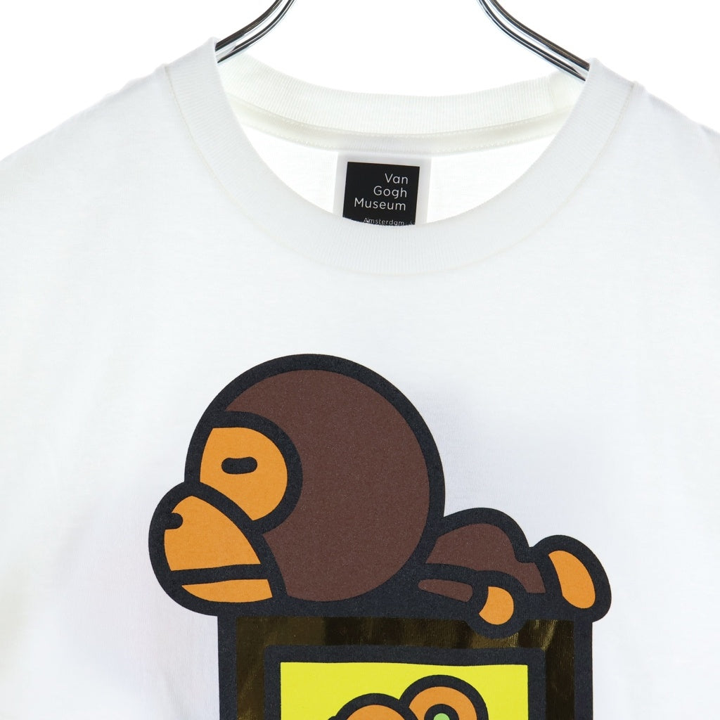 A BATHING APE(アベイシングエイプ) ×VGM BABY MILO TEE ベイビーマイロ クルーネック 半袖Tシャツ カットソー ホワイト 2L23110905