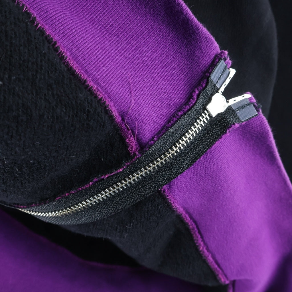 A BATHING APE(アベイシングエイプ) COLOR CAMO SHARK FULL ZIP HOODIE カラーカモ シャーク フルジップアップ フーデッド スウェット パーカー ブラック/パープル 001ZPJ801010M