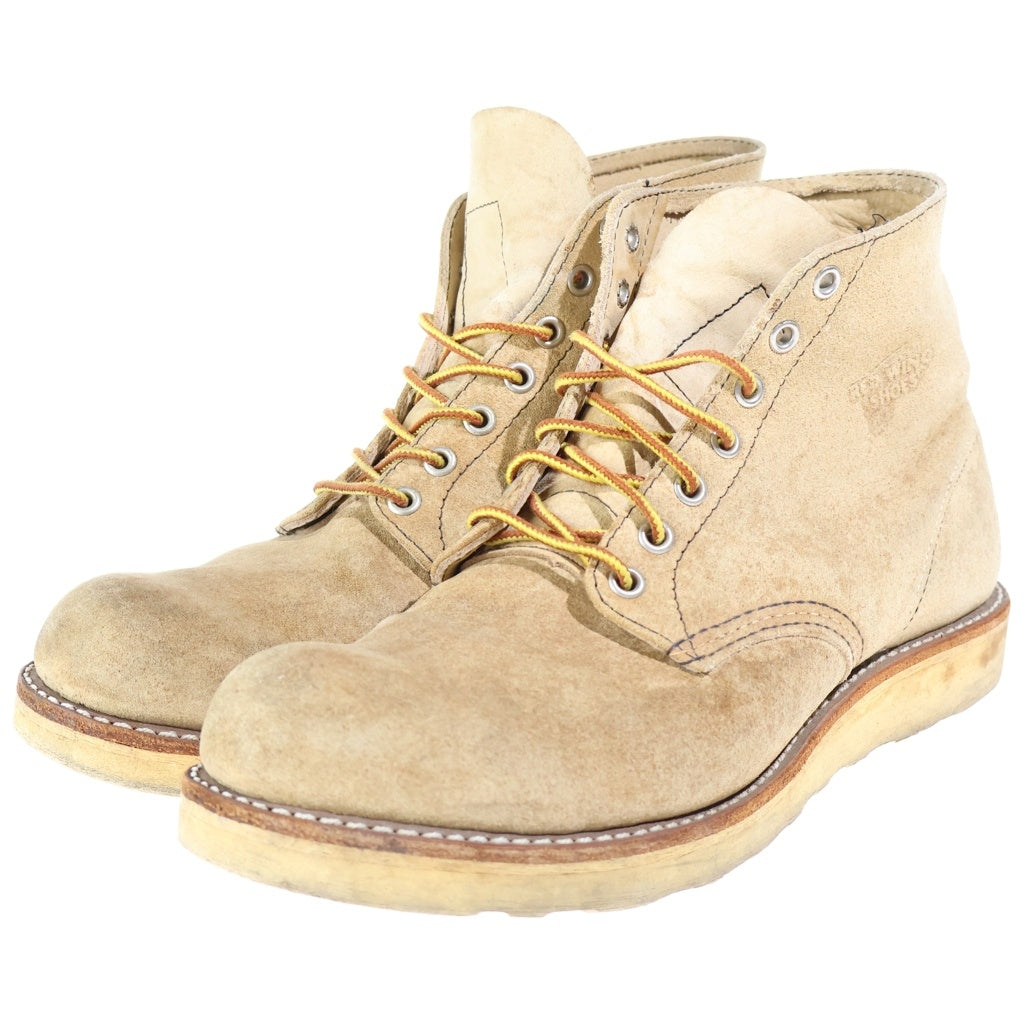 RED WING(レッド ウイング) 6-INCH CLASSIC ROUND 6インチ クラシックラウンド スウェードレザーブーツ ベージュ 8167