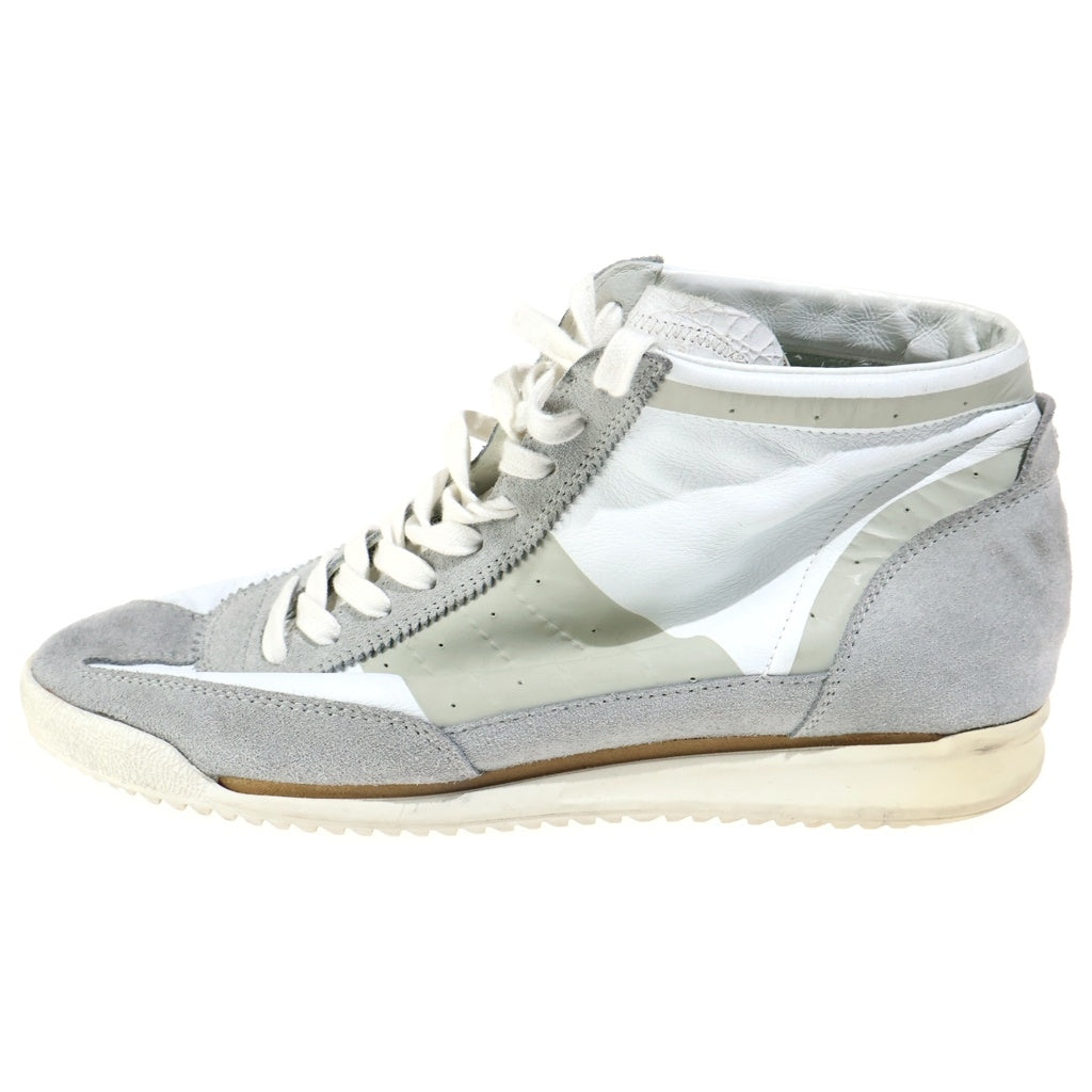 Maison Margiela(メゾンマルジェラ) イタリア製 REPLICA レプリカ ジャーマントレーナー ハイカットスニーカー ホワイト/グレー