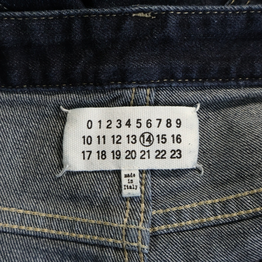 Maison Margiela(メゾンマルジェラ) 15SS コットン ジップフライ スリムフィット ストレートデニムパンツ インディゴ S50LA0068