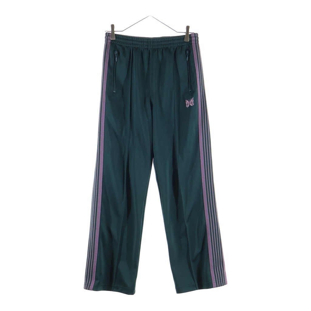Needles(ニードルス) 25AW TRACK PANT POLY SMOOTH ポリスムース サイドライン ジャージー トラックパンツ グリーン/パープル RW316