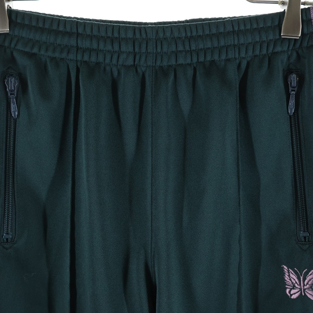 Needles(ニードルス) 25AW TRACK PANT POLY SMOOTH ポリスムース サイドライン ジャージー トラックパンツ グリーン/パープル RW316