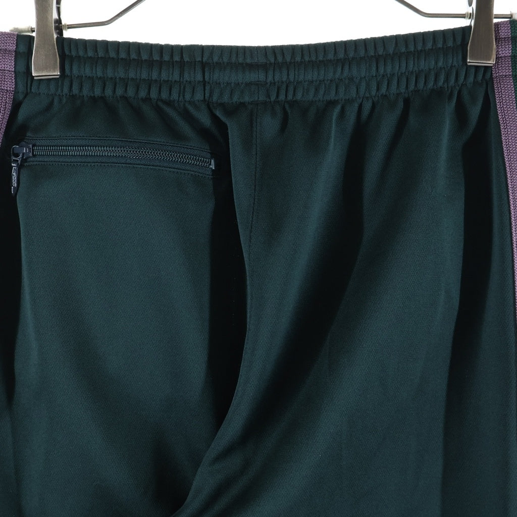 Needles(ニードルス) 25AW TRACK PANT POLY SMOOTH ポリスムース サイドライン ジャージー トラックパンツ グリーン/パープル RW316