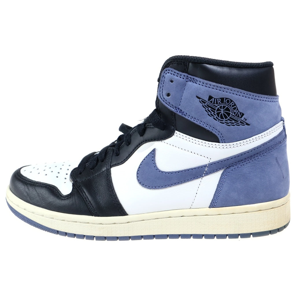 NIKE(ナイキ) AIR JORDAN RETRO HIGH BLUE MOON エア ジョーダン 1 レトロ ブルームーン ハイカットスニーカー ブルー/ホワイト US8.5/26.5cm 555088-115