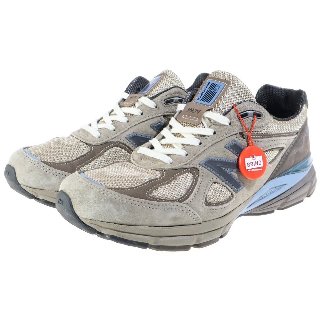 New Balance(ニューバランス) ×AURALEE U990AR4 990V4 オーラリー メッシュ ローカットスニーカー ベージュ US8.5/26.5cm