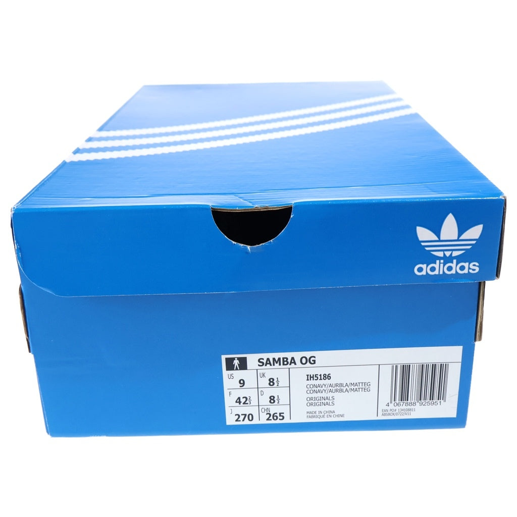 adidas(アディダス) ×ALWAYTH SAMBA OG オルウェイズ サンバ ローカットスニーカー ネイビー/パープル US9/27cm IH5186