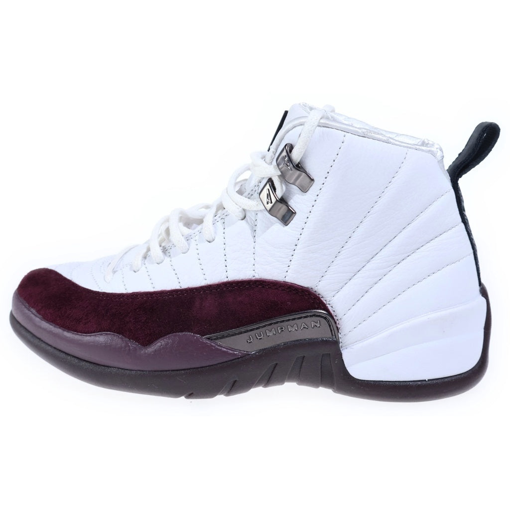 NIKE(ナイキ) ×A MA MANIERE WMNS AIR JORDAN 12 RETRO SP アママニエール ウィメンズ エアジョーダン12 ハイカットスニーカー レディース ホワイト/バーガンディ US7.5/24.5cm DV6989-100