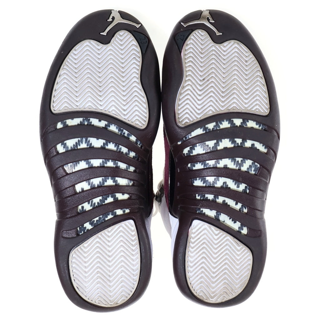 NIKE(ナイキ) ×A MA MANIERE WMNS AIR JORDAN 12 RETRO SP アママニエール ウィメンズ エアジョーダン12 ハイカットスニーカー レディース ホワイト/バーガンディ US7.5/24.5cm DV6989-100