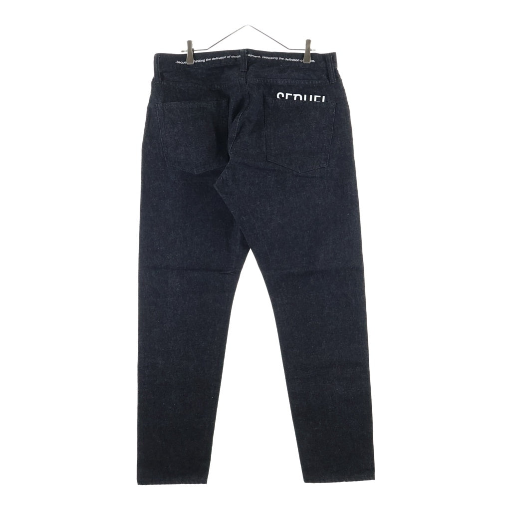 SEQUEL(シークエル) 26SS ×FRAGMENT ONE WASHED DENIM PANTS フラグメント ワンウォッシュ ジップフライ デニムパンツ ブラック SQ-26SS-PT-04