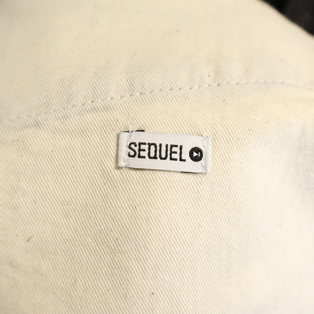 SEQUEL(シークエル) 26SS ×FRAGMENT ONE WASHED DENIM PANTS フラグメント ワンウォッシュ ジップフライ デニムパンツ ブラック SQ-26SS-PT-04