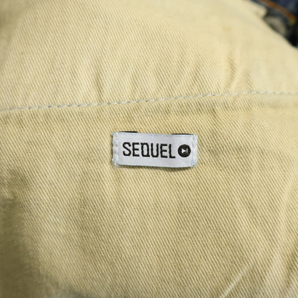 SEQUEL(シークエル) 25AW ×FRAGMENT DENIM PANTS フラグメント ユーズド加工 ジップフライ デニムパンツ インディゴ SQ-25AW-PT-09