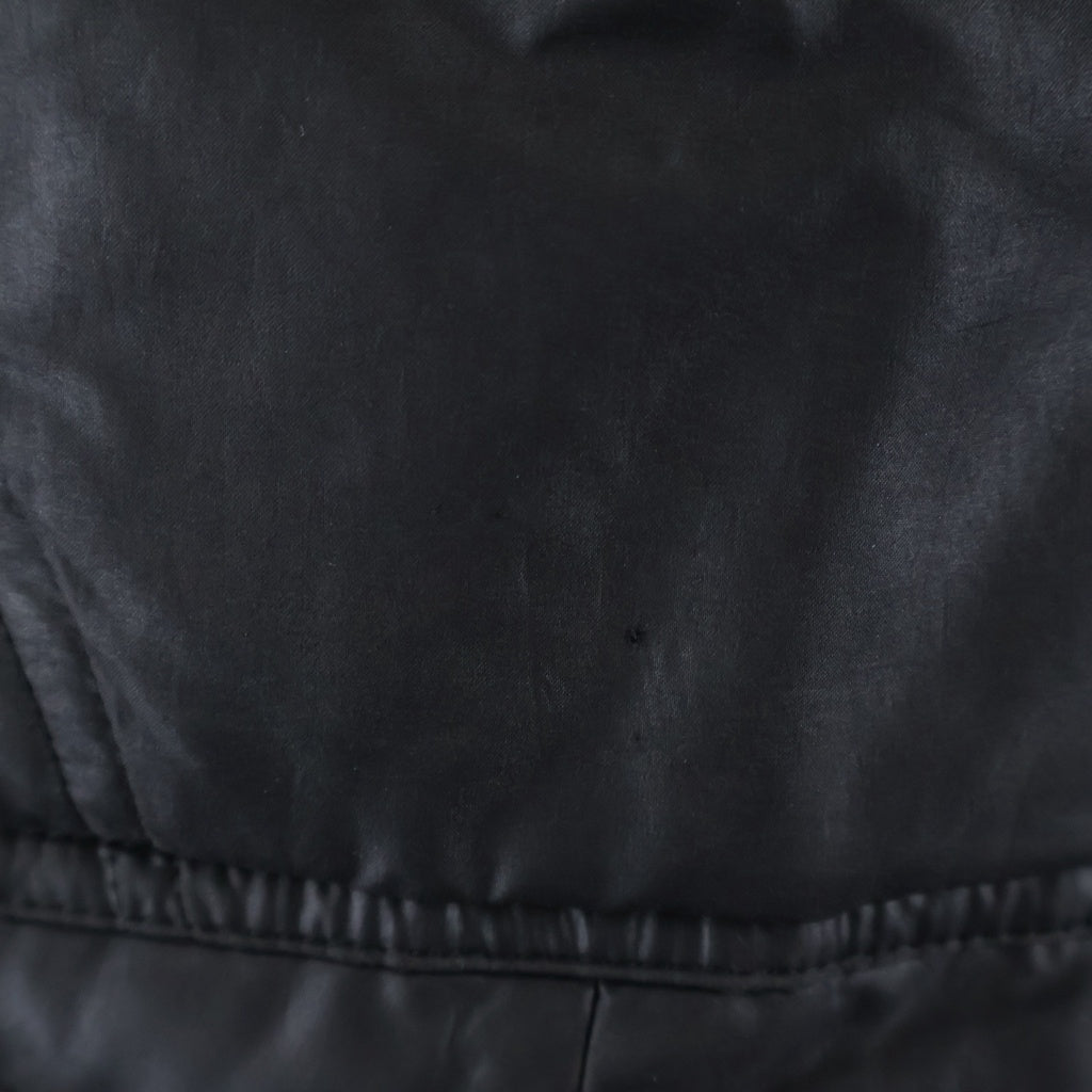 BURBERRY BLUE LABEL(バーバリーブルーレーベル) 裏地ノバチェック ベルテッド ファーフーデッド ジップアップ ロングダウンジャケット レディース ネイビー FRF10-592-09