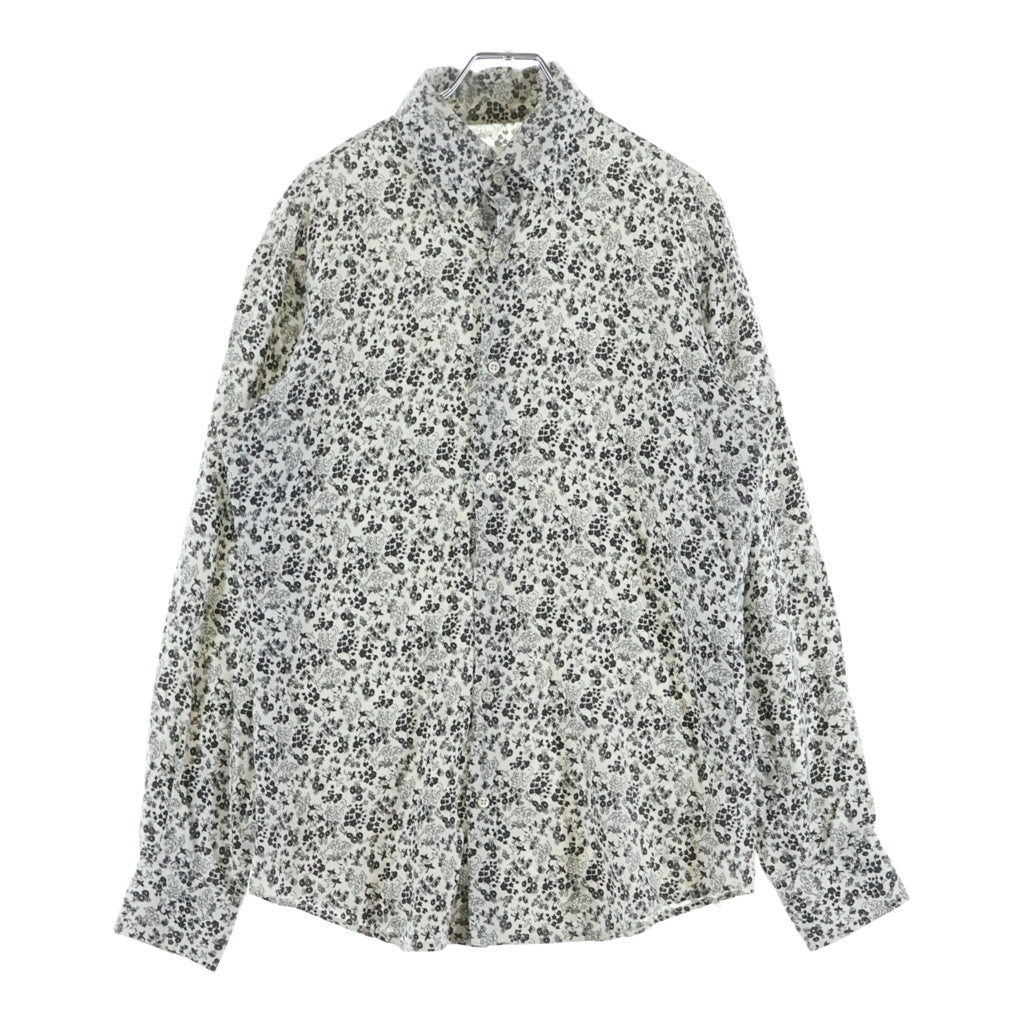 Maison Martin Margiela(メゾンマルタンマルジェラ) 02AW ARCHIVE アーカイブ ここのえ期 花総柄 長袖シャツ ブラック/ホワイト