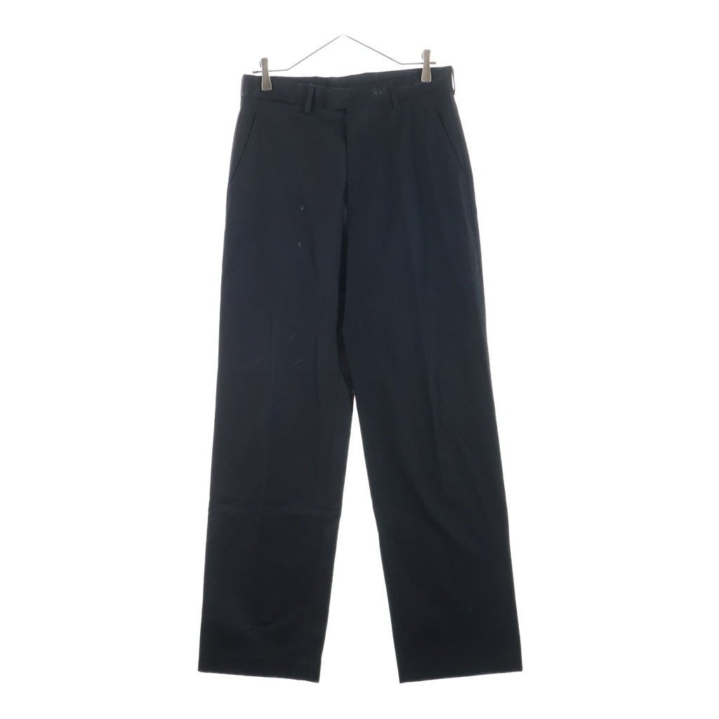 Maison Margiela(メゾンマルジェラ) 24SS コットン ジップアップ スラックスパンツ ブラック SH2KA0006