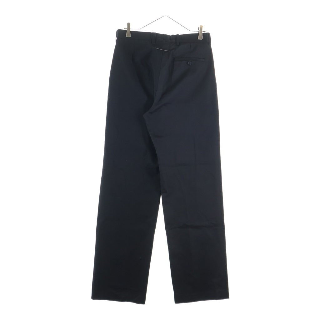 Maison Margiela(メゾンマルジェラ) 24SS コットン ジップアップ スラックスパンツ ブラック SH2KA0006
