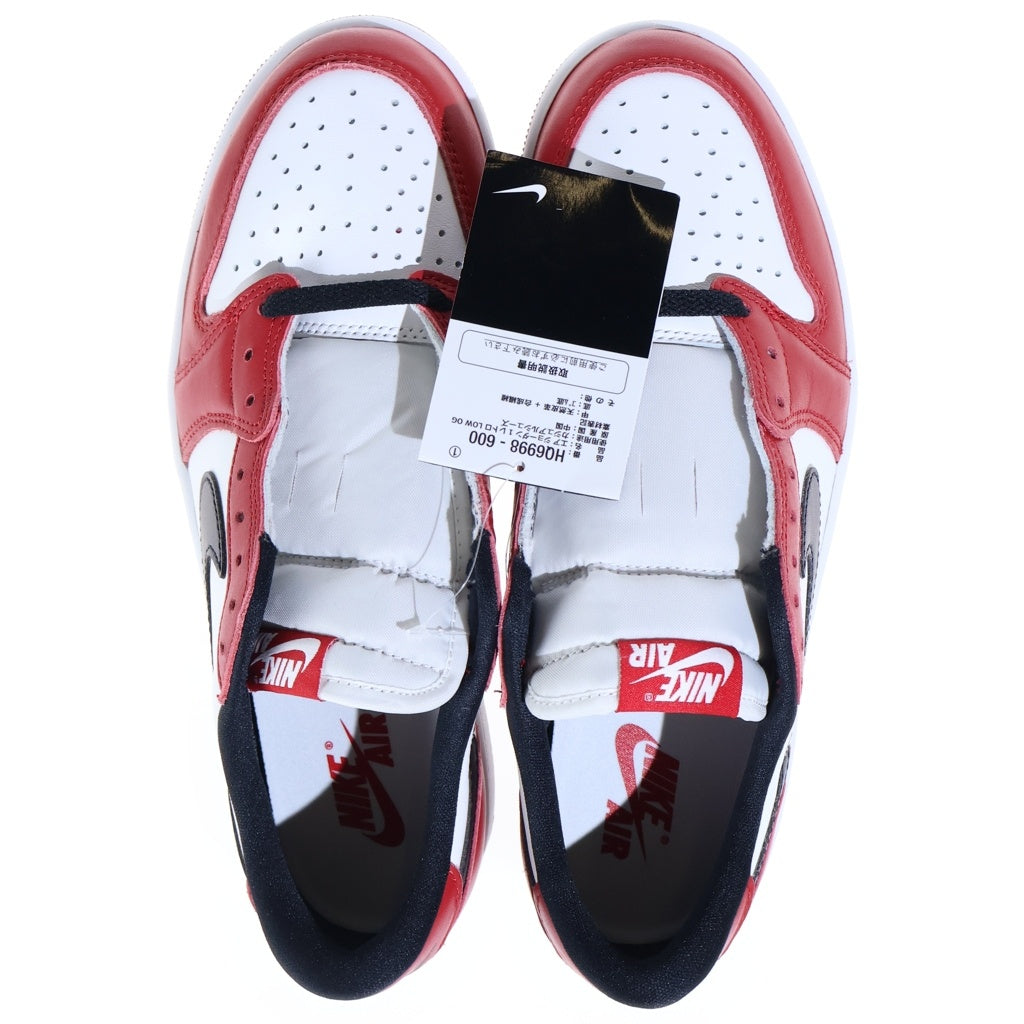 NIKE(ナイキ) AIR JORDAN1 RETRO LOW CHICAGO エアジョーダン 1 レトロ シカゴ ローカットスニーカー US9/27cm レッド/ホワイト HQ6998-600