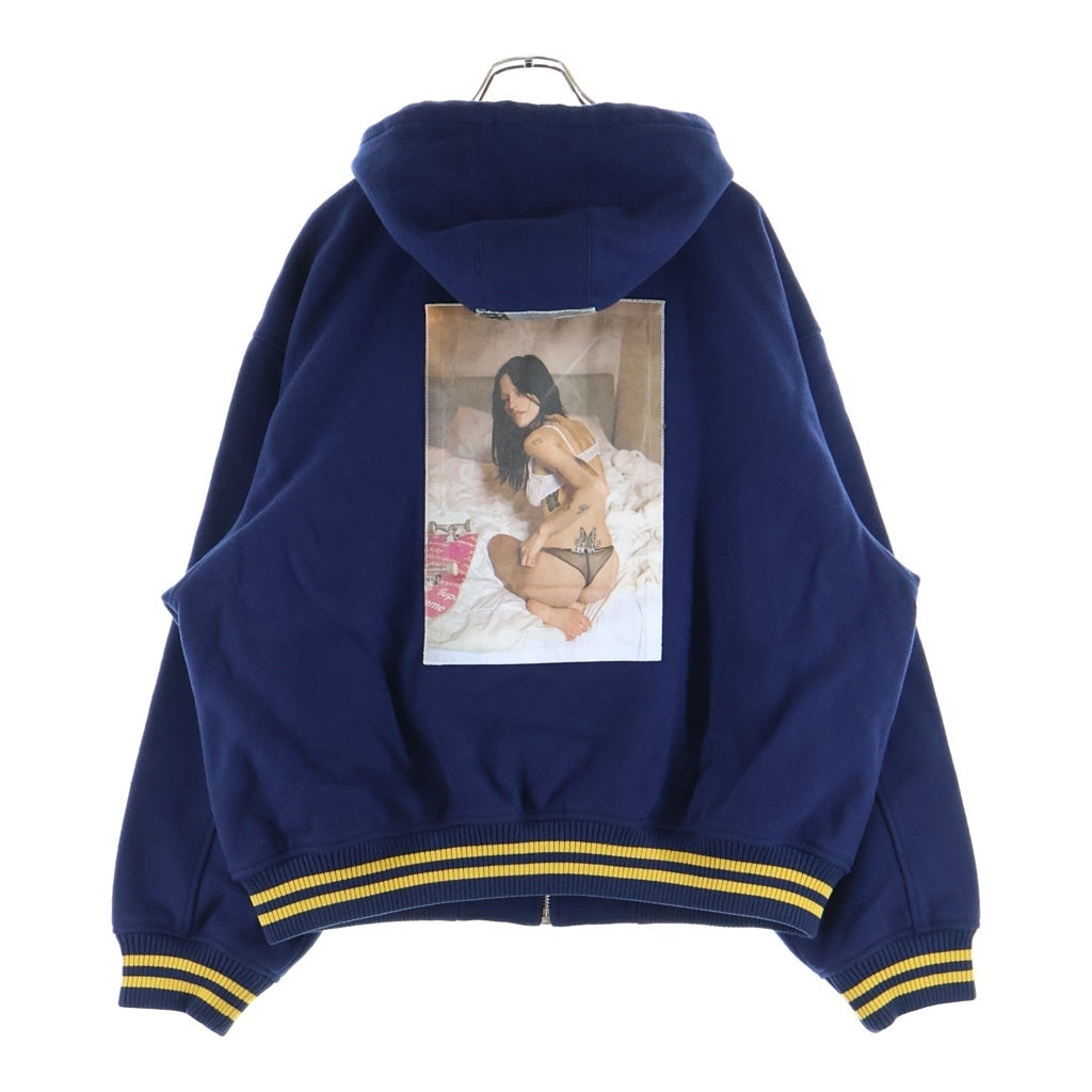 SUPREME(シュプリーム) 26AW ×Larry Clark Hooded Varsity Jacket ラリークラーク フーデッドバーシティジャケット ネイビー