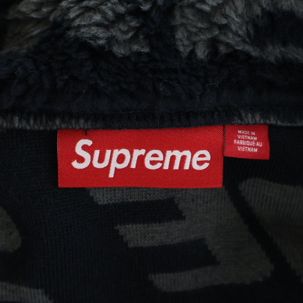SUPREME(シュプリーム) 26AW Repeat Jacquard Fleece Jacket リピート ジャガード フリースジャケット ブラック
