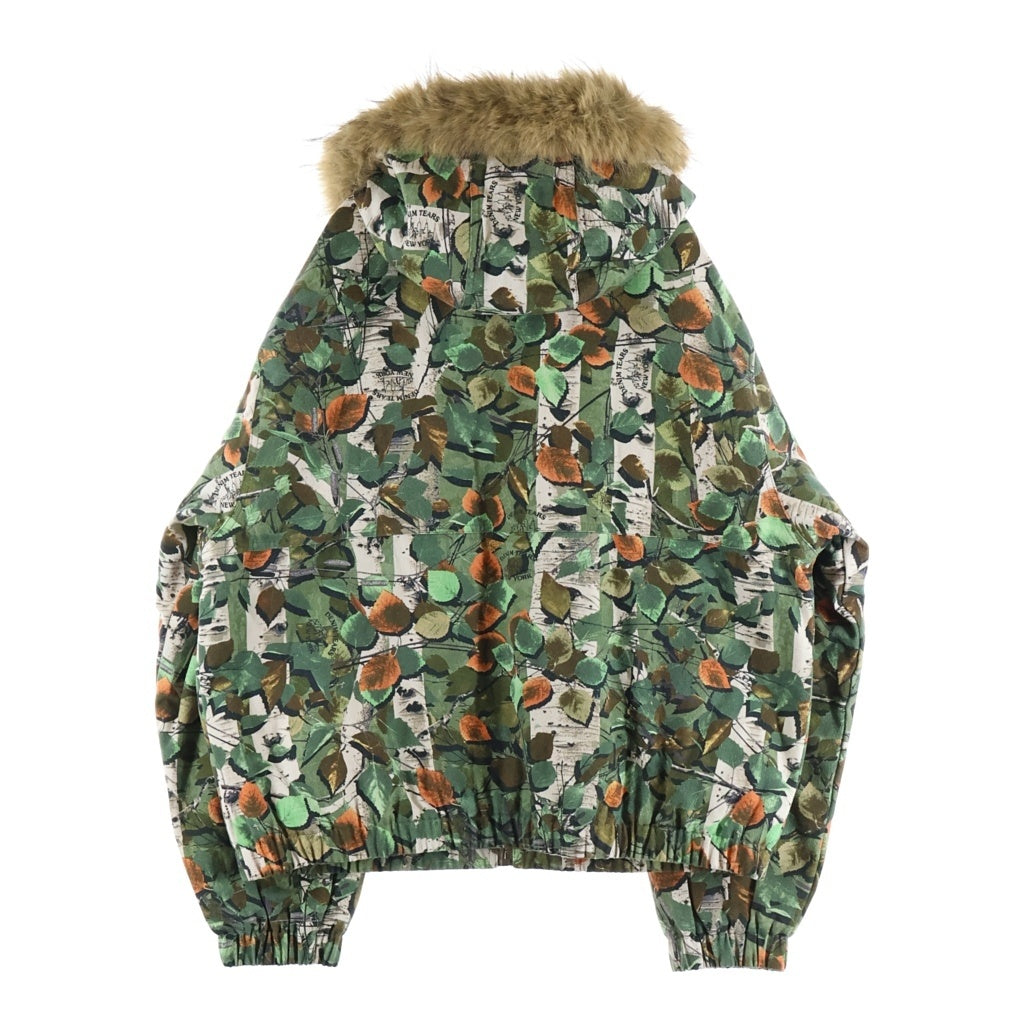 DENIM TEARS(デニムティアーズ) 26SS CAMO WORK JACKET カモ柄 ファーフーデッドワークジャケット カーキ SS26OLJ1356
