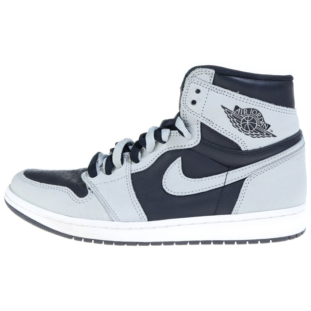 NIKE(ナイキ) AIR JORDAN 1 HIGH OG SHADOW 2.0 エアジョーダン シャドウ ハイカットスニーカー ブラック/グレー US9/27cm 555088-035