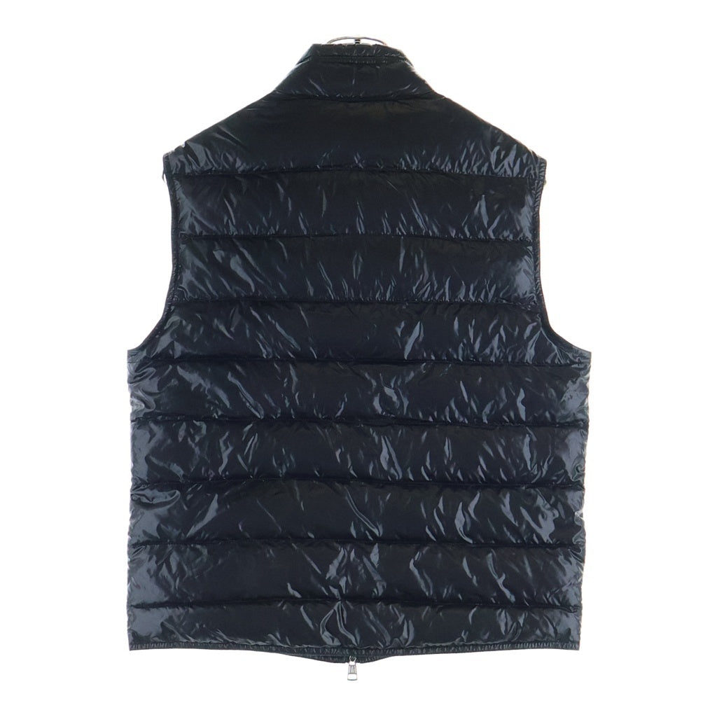 MONCLER(モンクレール) GUI GILET ロゴパッチ ジップアップ ダウンベスト ブラック 310914336199 53029
