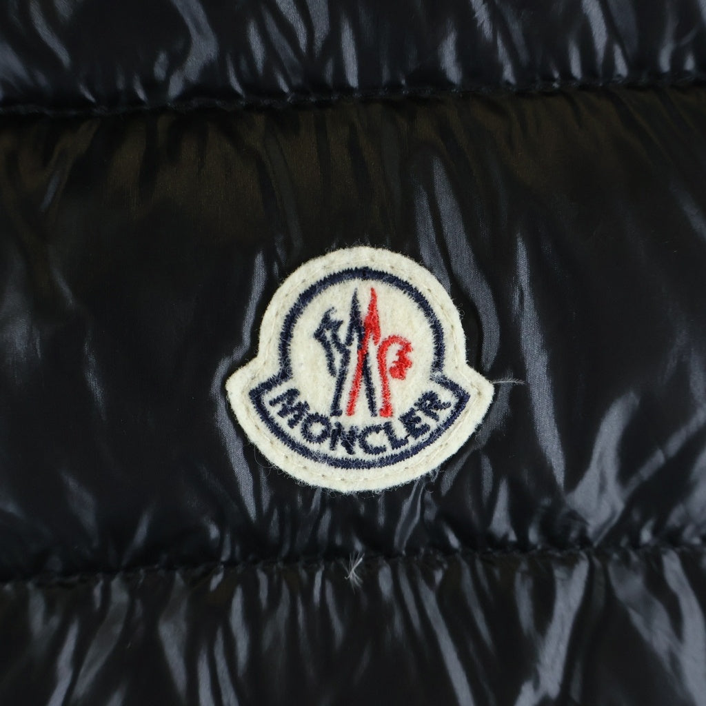 MONCLER(モンクレール) GUI GILET ロゴパッチ ジップアップ ダウンベスト ブラック 310914336199 53029