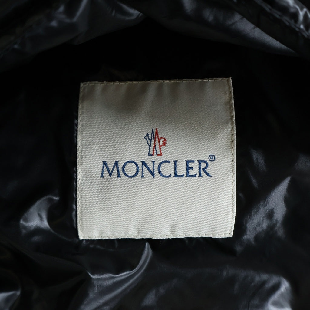 MONCLER(モンクレール) GUI GILET ロゴパッチ ジップアップ ダウンベスト ブラック 310914336199 53029