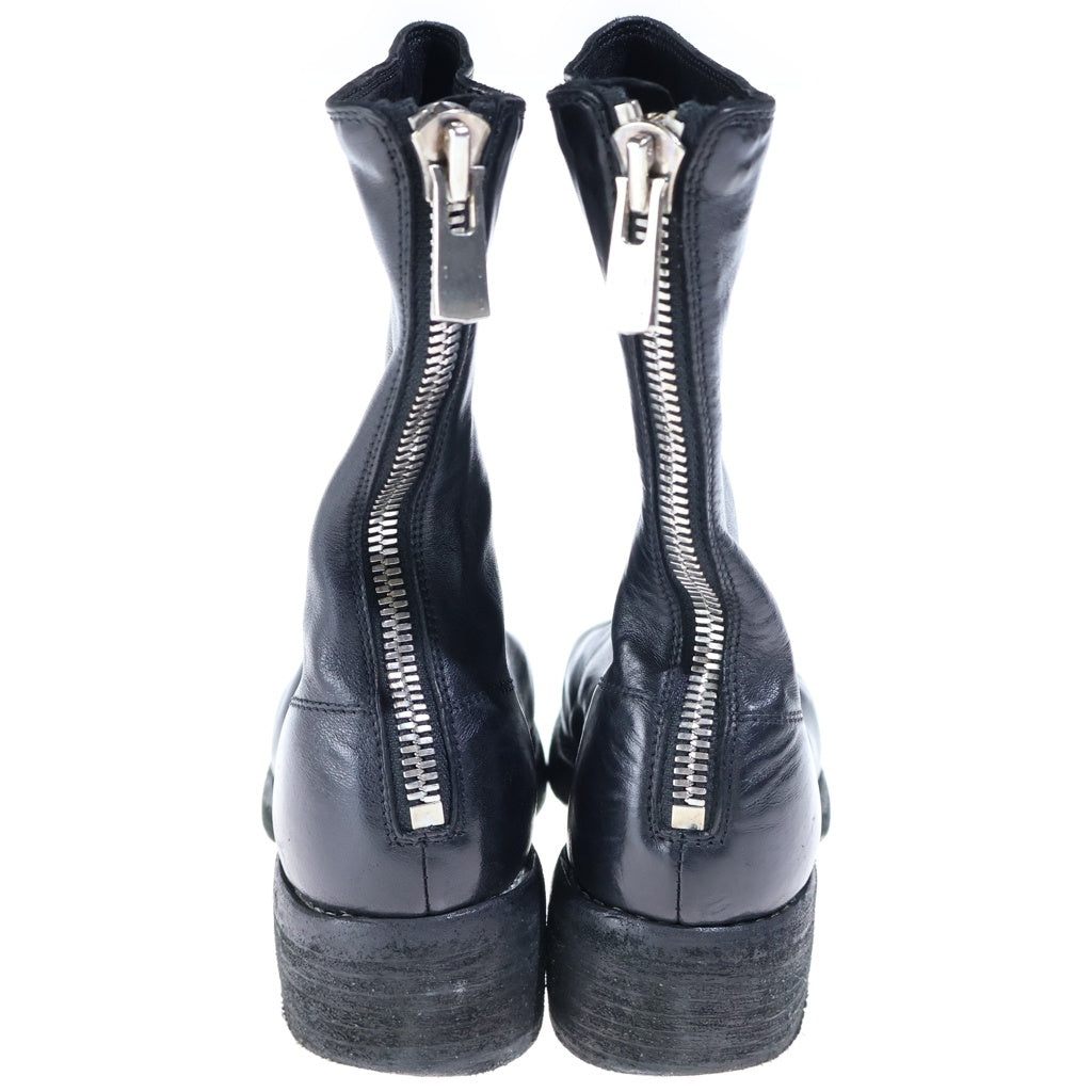 GUIDI(グイディ) 788Z W SOFT HORSE FULL GRAIN ソフトホースフルグレイン バックジップ レザーブーツ ブラック レディース