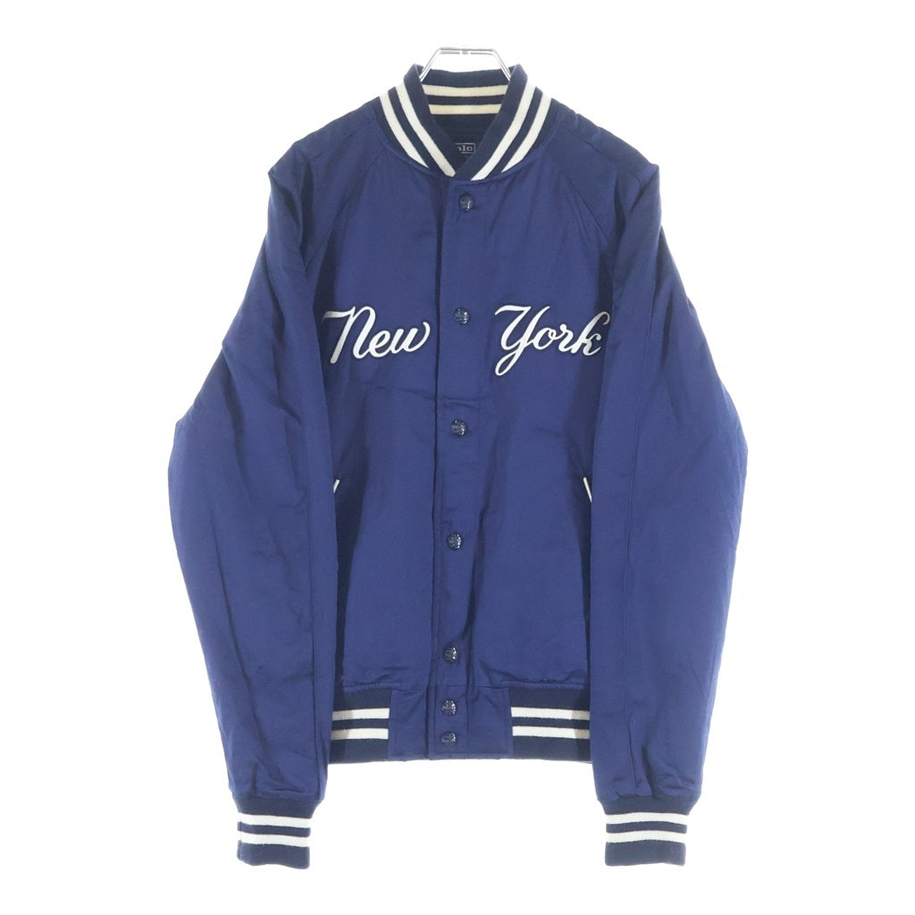 POLO RALPH LAUREN(ポロラルフローレン) ×MLB ニューヨークヤンキース サテン バーシティジャケット ネイビー MNPOOTW16020300
