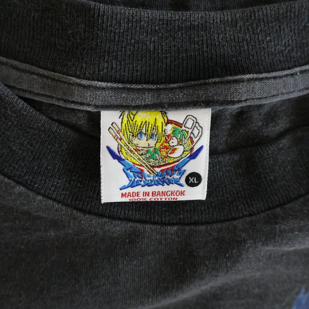 NO BRAND(ノーブランド) NARUTO BOOTREG ナルト サスケ ブートレグ 建御雷神 クルーネック半袖Tシャツ カットソー ブラック