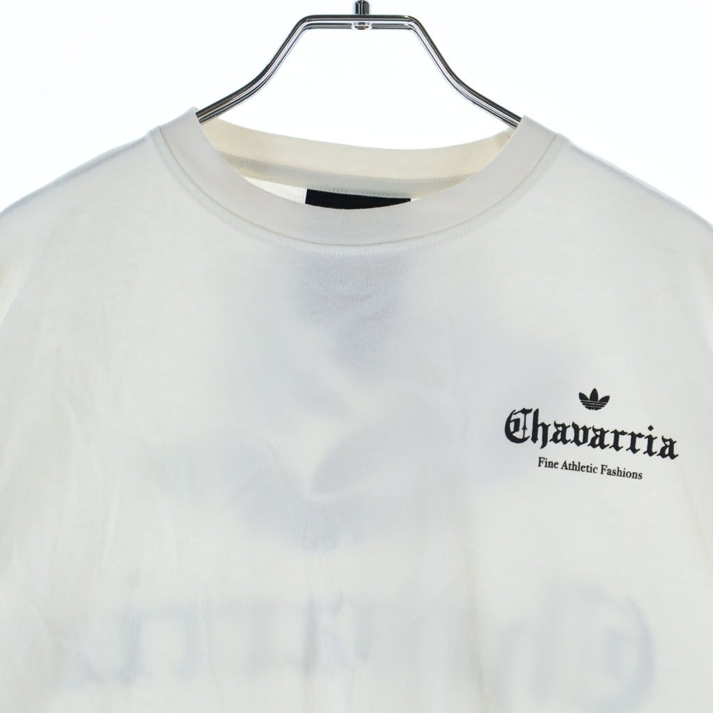 adidas(アディダス) ×WILLY CHAVARRIA LOGO SS TEE ウィリーチャバリア ロゴプリント クルーネック半袖Tシャツ カットソー ホワイト KR8687
