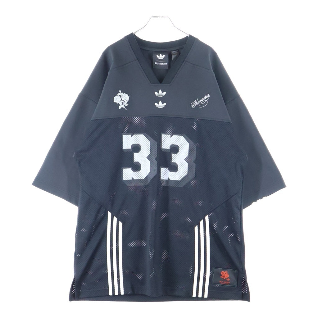 adidas(アディダス) ×WILLY CHAVARRIA FOOTBALL JERSEY ウィリーチャバリア フットボール 半袖ゲームTシャツ カットソー ブラック JV6421