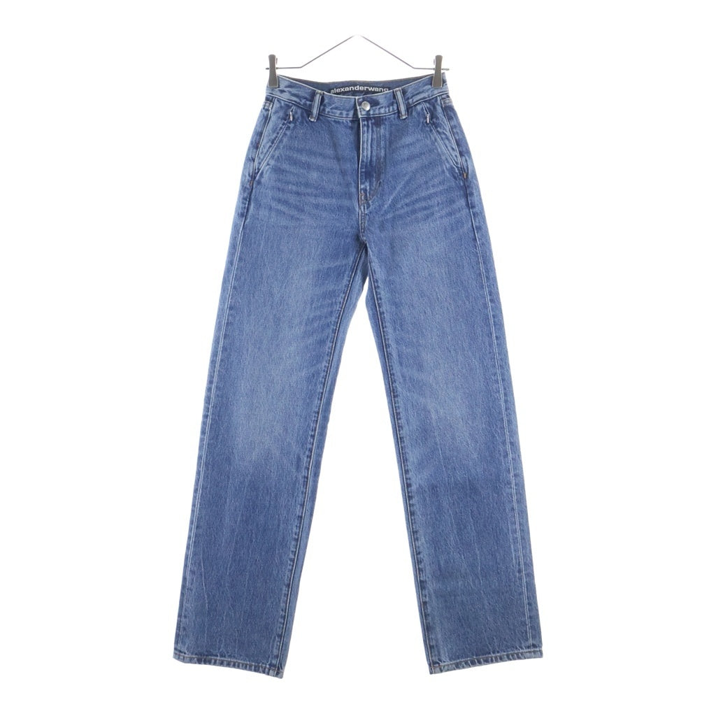 ALEXANDER WANG(アレキサンダーワン) EZ MID RISE RELAXED STRAIGHT ミッドライズ リラックス ストレートデニムパンツ レディース インディゴ 4DC3224141