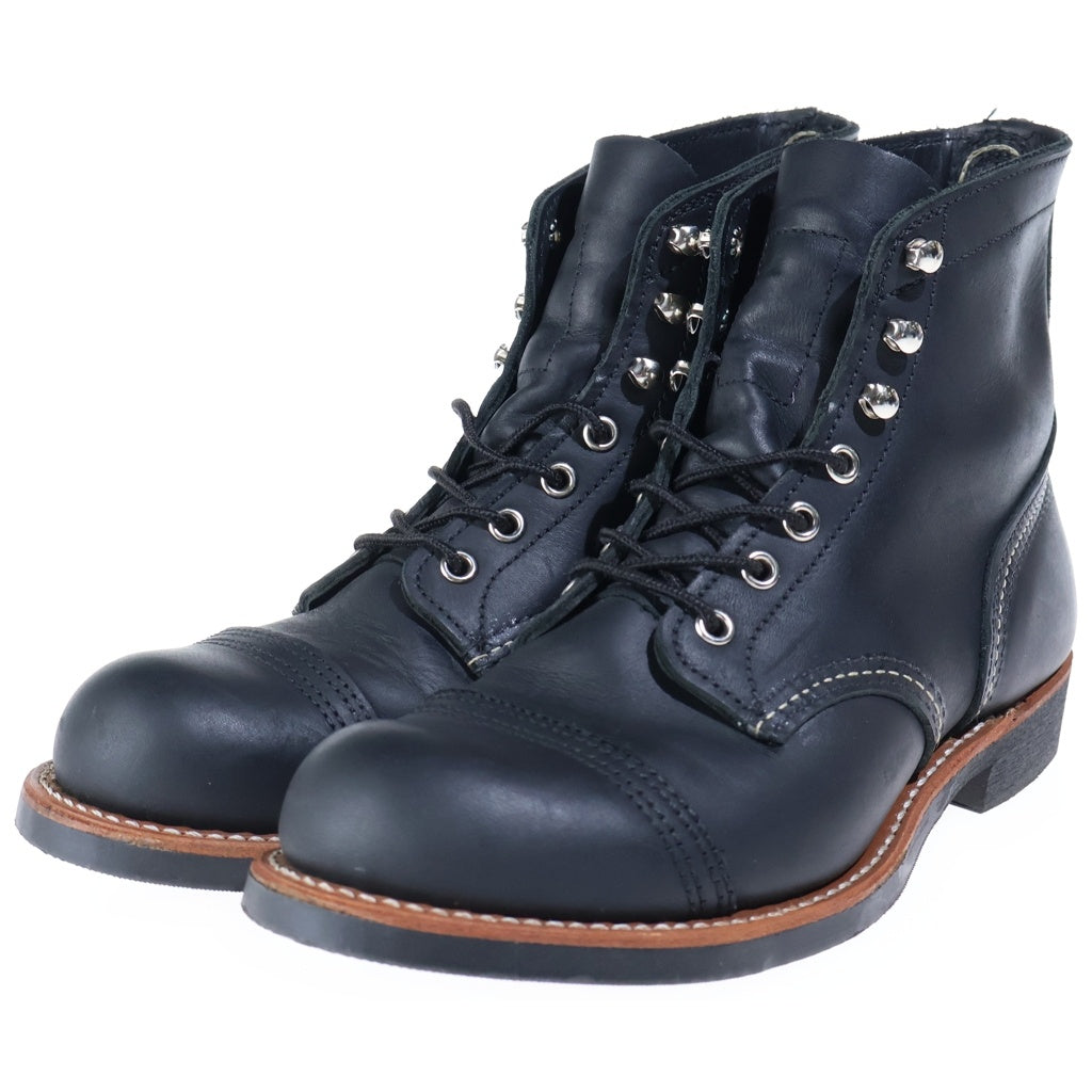 RED WING(レッド ウイング) Iron Ranger アイアンレンジャー レザー レースアップブーツ ブラック 8084