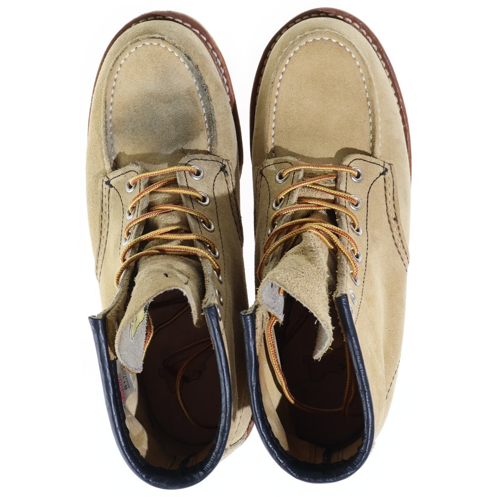 RED WING(レッド ウイング) 6inch CLASSIC MOC TAN ROUGH OUT SUEDE 6インチ クラシックモック タンラフアウト スエード レースアップブーツ ブラウン 8173