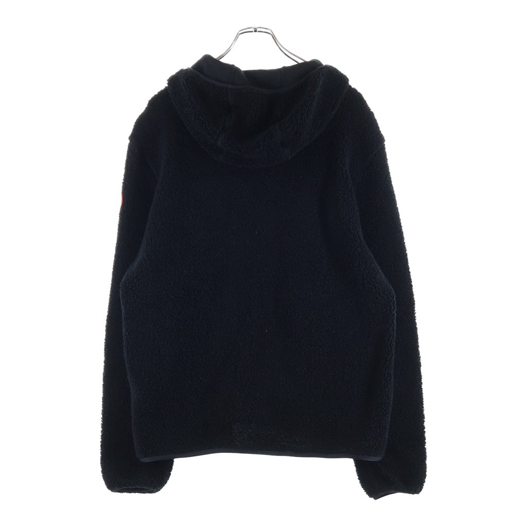 CANADA GOOSE(カナダグース) MEDINA HOODIE メディナフーディー ショルダーワッペン ジップアップフリースジャケット ブラック 6997M