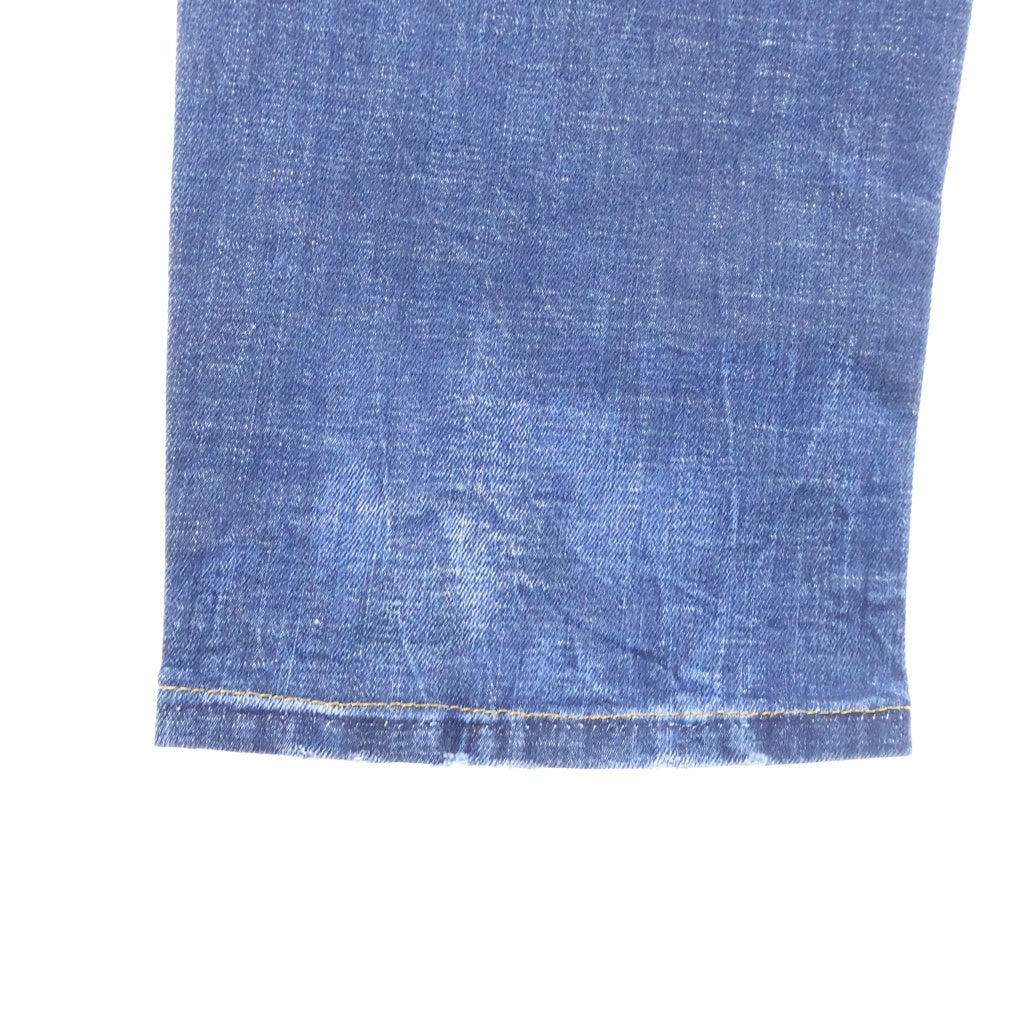 DSQUARED2(ディースクエアード) BIG BRAD JEAN ビッグブラッドジーン ペンキ加工 ユーズド加工 ボタンフライデニムパンツ インディゴ S71LB0745 S30342