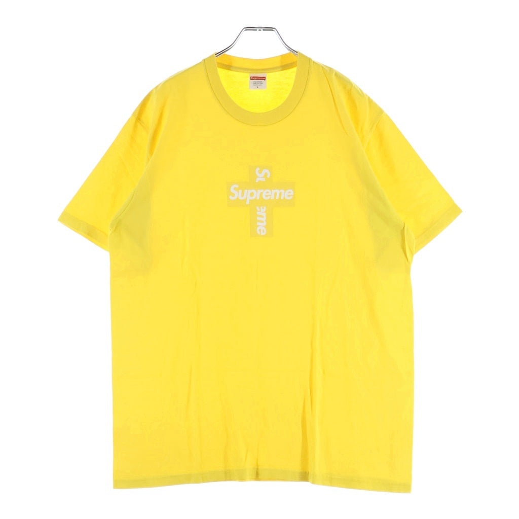 SUPREME(シュプリーム) 20AW Cross Box Logo Tee クロスボックスロゴTシャツ 半袖クルーネックカットソー イエロー