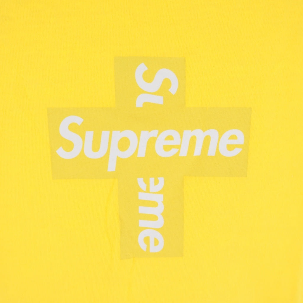 SUPREME(シュプリーム) 20AW Cross Box Logo Tee クロスボックスロゴTシャツ 半袖クルーネックカットソー イエロー