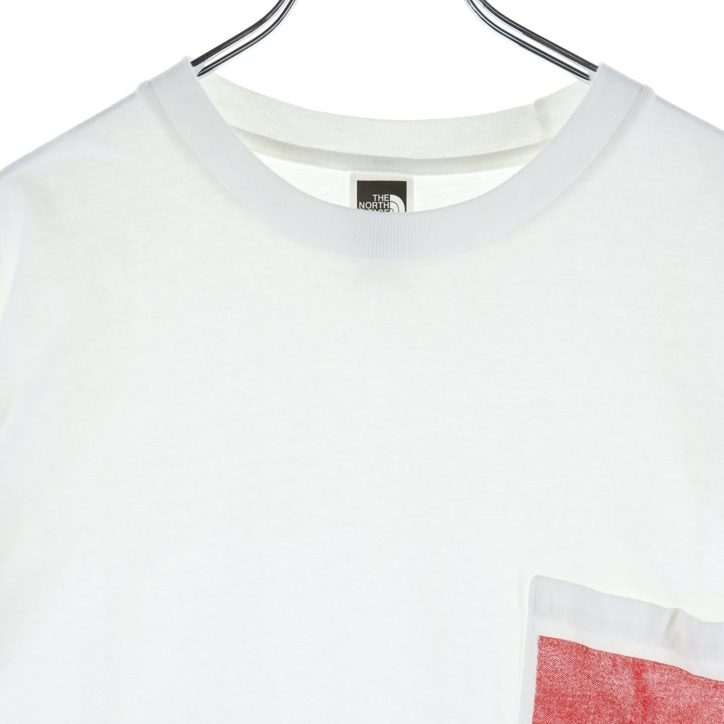 SUPREME(シュプリーム) 23SS ×THE NORTH FACE Printed Pocket Tee ノースフェイス ロゴプリント ポケットTシャツ 半袖クルーネックカットソー ホワイト NT02309I