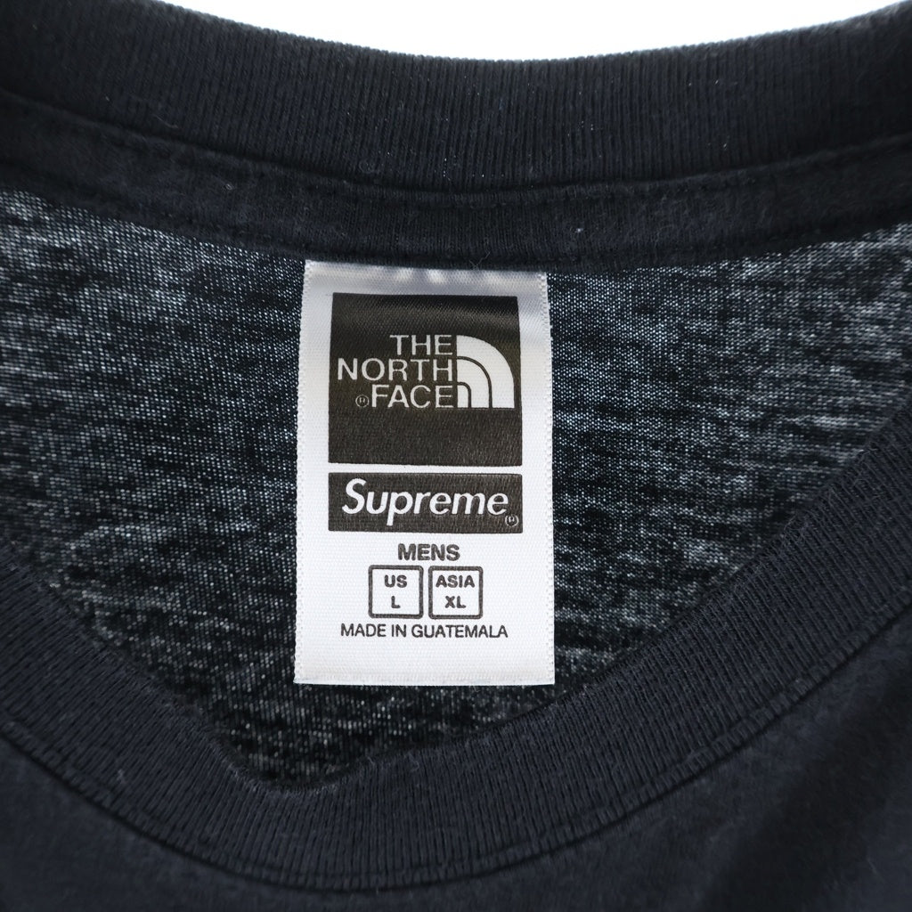 SUPREME(シュプリーム) 22SS ×THE NORTH FACE Bandana S/S Tee ノースフェイス バンダナロゴプリントTシャツ 半袖クルーネックカットソー ブラック NT02209I